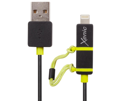 Kabel KABEL MICRO USB/LIGHTNING 1,2m XENIC